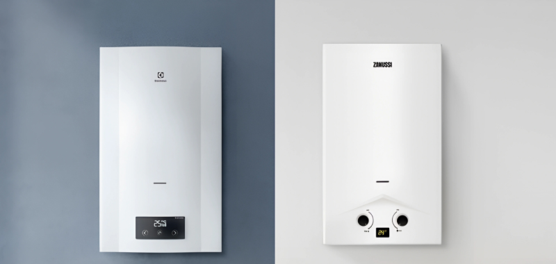 Возможности газовых колонок Electrolux и Zanussi